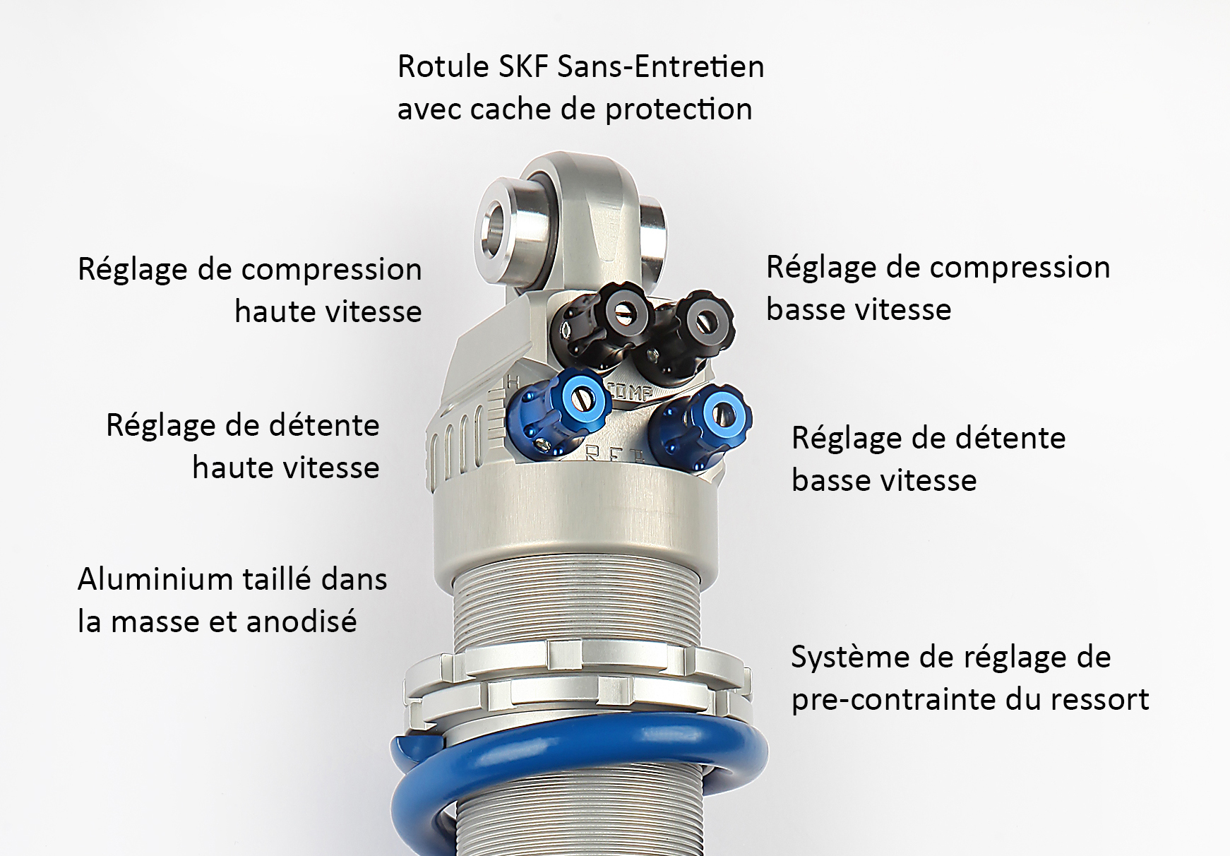 Détails - amortisseur ROAD 2 EMC SUSPENSIONS